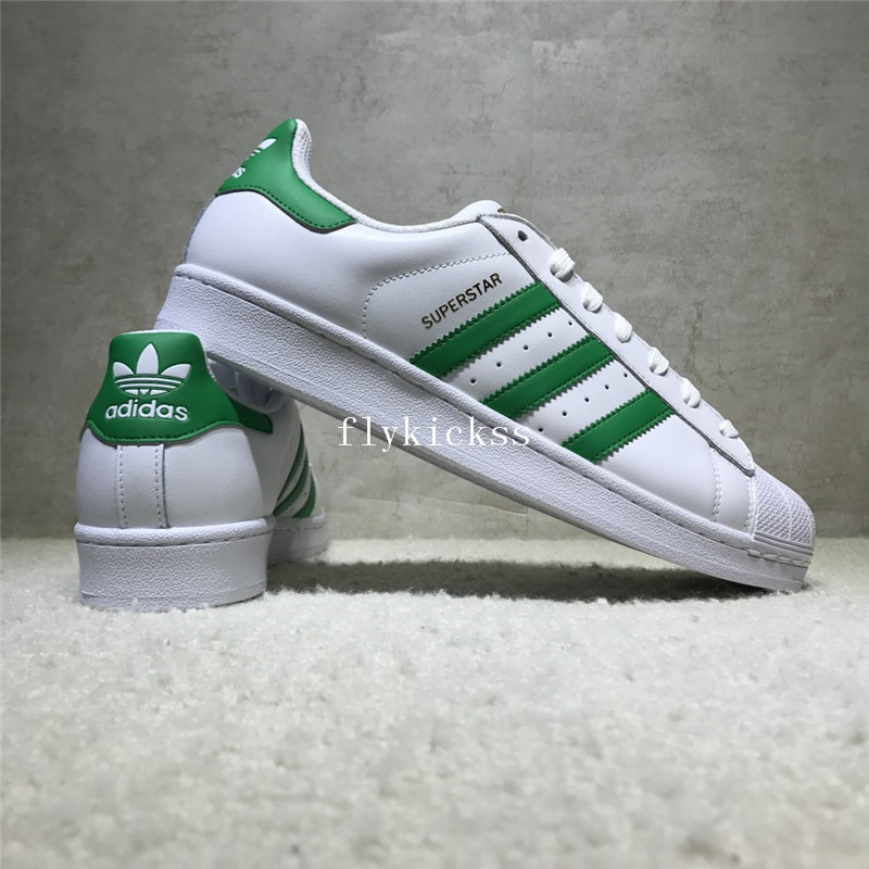 Adidas Superstar White Green BY3722